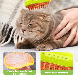 Dropshipping Products 2026 Electric Steamy Cat Grooming Comb Soft Silicone Depilation <b>Pet</b> <b>Bath</b> Brush Dropshipping Agent - Product Image 4