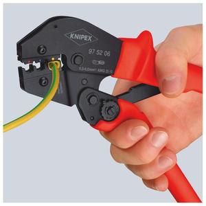 Pince à sertir KNIPEX 97 52 13 SB pour opération à deux mains avec poignées en plastique antidérapantes brunies 250 mm - Product Image 3