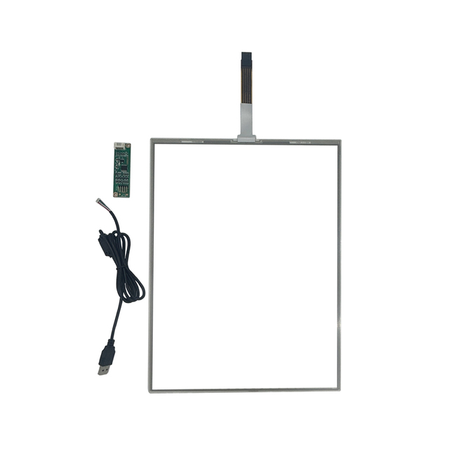 Custom 5 Wire Resistive Touch Panel 3.5 5 7 8.4 10.1 12.5 15 Inch RTP Resistive Touch Screen Overlay With USB ILITEK