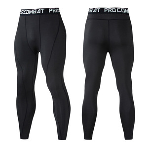 Pantaloni a compressione da uomo ciclismo da corsa pantaloni sportivi da calcio elasticizzati per Fitness - Product Image 4