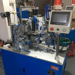 Credit Ocean automatic metal cups feeding and tipping machine,hand-rope automatic fastening machine