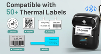 Haute qualité phomemo M110 expédition portable mini imprimante d'étiquettes thermique portable imprimante de codes à barres auto-adhésive