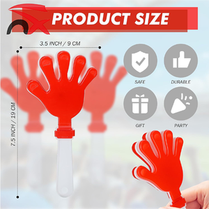 Aplaudidores de Mano de Plástico para Fanáticos del Fútbol, Venta al por Mayor, Aplaudidores de Mano de Plástico para Fiestas Deportivas - Product Image 2