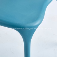 Chaise de salle à manger en plastique moderne et abordable de style nordique pour salle de bain, bureau à domicile et café