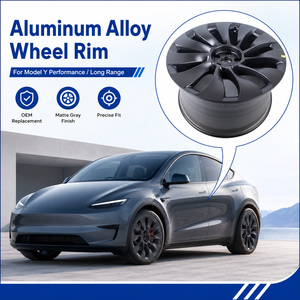 3488227-00-A Jante en alliage d'aluminium <span class=keywords><strong>LinTech</strong></span> 21X10.5J ET48 pour Tesla Model Y Performance Long Range Gris mat Remplacement OEM - Product Image 1