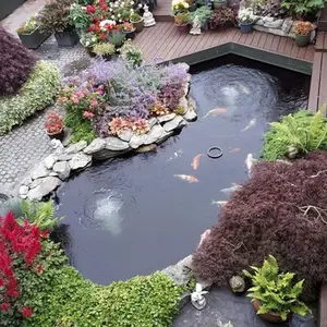 wholesale outdoor competitive price home garden large fiberglass fish pond pool water feature koi pond for sale