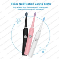 Boîte d'emballage personnalisée Brosse à dents électrique sonique portable à piles rechargeable, indispensable pour les voyages, avec capuchon de protection