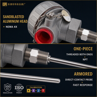 Thermocouple Huadong série 700, norme américaine, réponse thermique rapide, types K, E, J, T, avec tête de connexion sablée