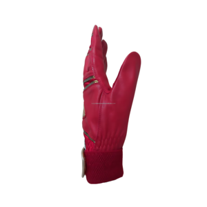 Guantes de bateo SCS043 de cuero genuino de alta calidad, comodidad y durabilidad, elaborados por un fabricante de cuero de confianza. - Product Image 1