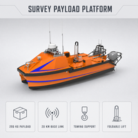 L25C LiDAR Sonar Payload Survei Laut Dalam Aluminium USV