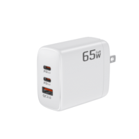 Chargeur de téléphone portable GaN 65W PD Adaptateur de chargeur mural rapide Chargeur USB Type C pour iPhone Samsung Ordinateur portable
