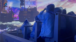 Équipement de parc d'attractions 270 °   Simulateur d'aventure immersif en 3D à visionnement direct du navire <span class=keywords><strong>pirate</strong></span> Typhoon <span class=keywords><strong>Voyage</strong></span> sur écran annulaire - Product Image 6