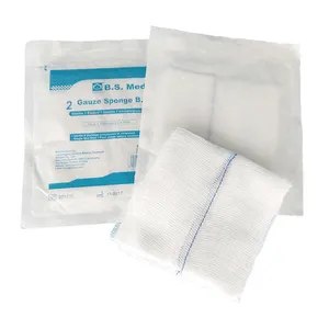 Fabricante chino, pieza de gasa estéril médica, vendaje para heridas, hisopo de gasa hemostático