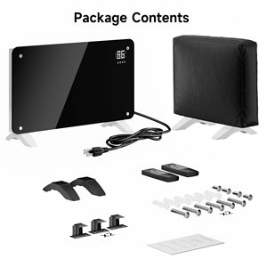 WIFI Remote Control Stand or Wall Glass Home Heizstrahler Convector <b>Infrared</b> Electric Black Glass Panel <b>Heater</b> - Product Image 4