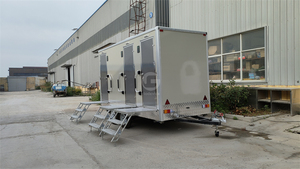 Remolque de Baño Portátil de Lujo Personalizado para Obras de Construcción, Diseño Moderno, Remolque de Baño Móvil - Product Image 2