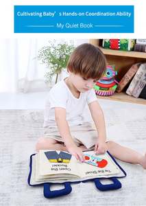 Jouets éducatifs précoces pour bébés, personnalisables avec logo, compétences pratiques, <span class=keywords><strong>mon</strong></span> premier livre, livre en tissu, livre silencieux, personnalisable avec logo - Product Image 3