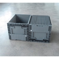 Caisses de stockage industrielles pour entrepôt, 400*300*280 mm, robustes, empilables, pliables, en plastique