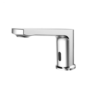 HY-158A Modern Chrome Brass <span class=keywords><strong>Sensor</strong></span> Automático Torneira Single-Hole Single-Handle Touchless Deck para Hotel Banheiro Bacia Cerâmica - Product Image 1