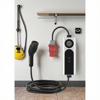 Nouveau chargeur domestique pour véhicules électriques 7kW 22kW 32A Type 2, chargeur EV portable, longueur personnalisable 3,5m-10m pour véhicules électriques, chargeur domestique pour véhicules électriques