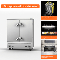 Cuiseur à riz à gaz GPL/gaz naturel à économie d'énergie, 12, 24 ou 36 plateaux, appareil commercial, four vapeur à allumage automatique avec isolation thermique
