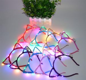 Serre-tête lumineux LED clignotant pas cher, bandeau lumineux pour fêtes, serre-tête fantaisie en plastique pour décorations de fête - Product Image 1