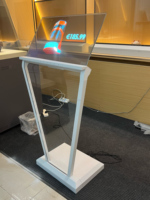 Pantalla OLED Transparente de 30 Pulgadas, Señalización Digital Interactiva, Vidrio de Alta Transparencia, Táctil Capacitivo de 10 Puntos, 43% de Transparencia