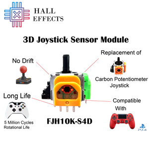 <span class=keywords><strong>Joystick</strong></span> à potentiomètre analogique 16 mm avec capteur et interrupteur tactile pour manette de jeu PS4/PS5/XBOX/Switch Pro - Product Image 3