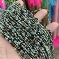 Perles rondes en pierre naturelle de 2 mm 3 mm, perles en cristal en vrac pour la fabrication de bijoux