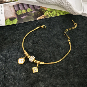 18K Gold Water-resistant Stainless Steel Butterfly Bracelet with Round <b>Snake</b> <b>Chain</b> Cubic Zirconia Trendy for Unisex Anniversary - Product Image 2