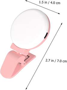 Mini Lámpara LED Redonda USB para Teléfono Móvil, Carga USB, Portátil, Luz de Belleza para Selfies, Luz de Relleno - Product Image 2