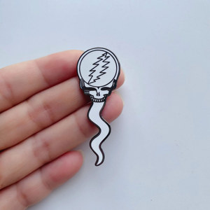 Vendita calda riconoscente spilla con spilla con smalto duro e morto all'ingrosso della banda musicale in lega di zinco in metallo artigianato Souvenir LOGO personalizzato spille fantasma - Product Image 4