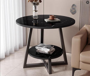 Furnitur ruang tamu Modern sederhana, meja teh dengan logam dan kayu untuk rumah, kamar tidur, Hotel, fitur dekoratif - Product Image 1