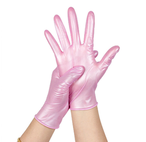 <span class=keywords><strong>Gants</strong></span> en nitrile jetables rose vif sans latex pour le nail art, la coiffure, le tatouage, les salons de beauté, les spas, le nettoyage, la restauration et la manucure - Product Image 4