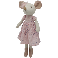 OEM/ODM 2025, fourniture directe par l'usine, cadeaux de vacances, peluche, souris en lin doux, jouets pour enfants pour filles