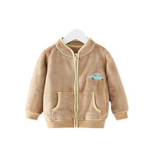 <span class=keywords><strong>Manteau</strong></span> pour enfants, en flanelle pour le printemps et l'automne, bébé, filles, garçons, cardigan, sweat à capuche, haut, dessin animé, décontracté et polyvalent - Product Image 5