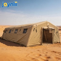 Tente d'urgence gonflable portable d'extérieur, installation rapide, imperméable, tente médicale de secours gonflable