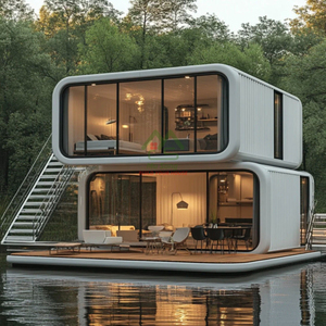 2025 Sản phẩm mới sang trọng thép đúc sẵn Ngôi nhà nhỏ không gian viên nang khách sạn prefab Pod container prefab cabin nhà - Product Image 2