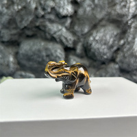 Estatua de Elefante Tallada en Cristal Natural, Artesanía de Cristal, Tendencia de Moda, Piedras Preciosas, Decoración para el Hogar, Recuerdos