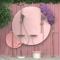 Robinet de cuisine flexible de luxe, extractible, rose doré, numérique, chaud et froid, mélangeur de cuisine professionnel avec pulvérisateur