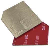 Plaque signalétique en acier inoxydable durable et imperméable, forme personnalisée pour emballages de luxe, applications artisanales, marque Newstart