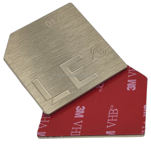 ป้ายชื่อสแตนเลสกันน้ำคุณภาพพรีเมียม ทนทาน รูปทรงตามสั่ง สำหรับบรรจุภัณฑ์หรูหรา ของขวัญ งานฝีมือ แบรนด์นิวสตาร์ท - Product Image 4