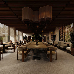 ออกแบบตกแต่งภายในร้านอาหารเชิงพาณิชย์ เคาน์เตอร์โชว์อาหารแบบกำหนดเอง เคาน์เตอร์ร้านอาหารทำความสะอาดง่าย เฟอร์นิเจอร์ห้องรับประทานอาหาร - Product Image 1