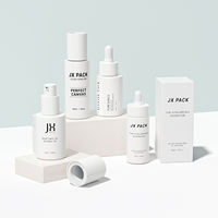 Botol Wadah Serum Foundation Cair Kosmetik Kaca Desain Baru Mewah Bentuk Unik 30ml
