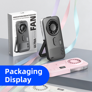 Ventilador de Mano con Rociador de Agua de 1200 mAh, Mini Enfriador de Aire Portátil, Humidificador Recargable con Motor sin Escobillas, Ventilador Personal - Product Image 6