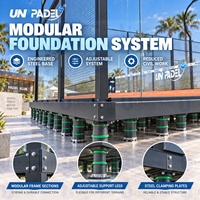 Terrain de padel mobile modulaire, structure portable, terrain de padel panoramique complet pour projets commerciaux
