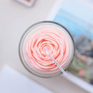 เทียนหอมกลิ่นผงนำโชค ELAN Soy Wax <span class=keywords><strong>ดี</strong></span>ไซน์แก้วทรงถ้วยสุดสร้างสรรค์ สไตล์นอร์ดิก ออร์แกนิค เหมาะสำหรับวันวาเลนไทน์ ตกแต่งห้องนอน - Product Image 4