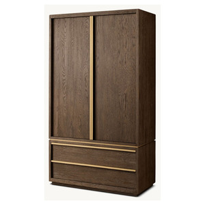 High Quality Modern Eco-Friendly Durable Solid Wood Cabinet RH Furniture Luxury <b>Storage</b> Bedroom <b>Wardrobe</b> - Product Image 1