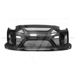 Ömür boyu tarzı yarım karbon Fiber Nissan GTR GTR için geniş vücut kitleri 2008-2016 araba tekerlek kemer ön arka tampon yan etekler Hood - Product Image 2