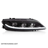 Nouvel ensemble de phares modifiés pour Mazda 6 2003-2015, avec feux de jour LED, feux de lavage LED et phares LED de haute qualité