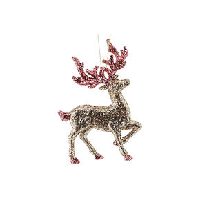 2022 عيد الميلاد بريق البلاستيك الرنة الديكور الحرف الحلي لشجرة عيد الميلاد - Product Image 3